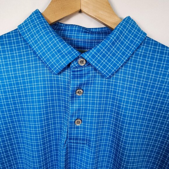 PGA Tour Other - PGA Tour Men's Medium Pro Series Golf Plaid Polo NWT